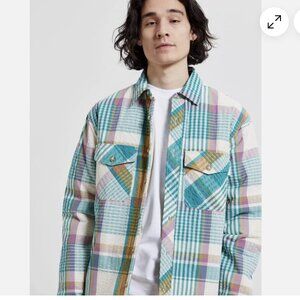 Urban Outfitters Plaid Quilted Jacket | men's medium